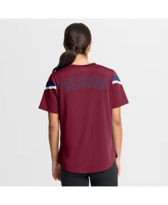 Women's Burgundy Colorado Avalanche Offside Athena T-Shirt