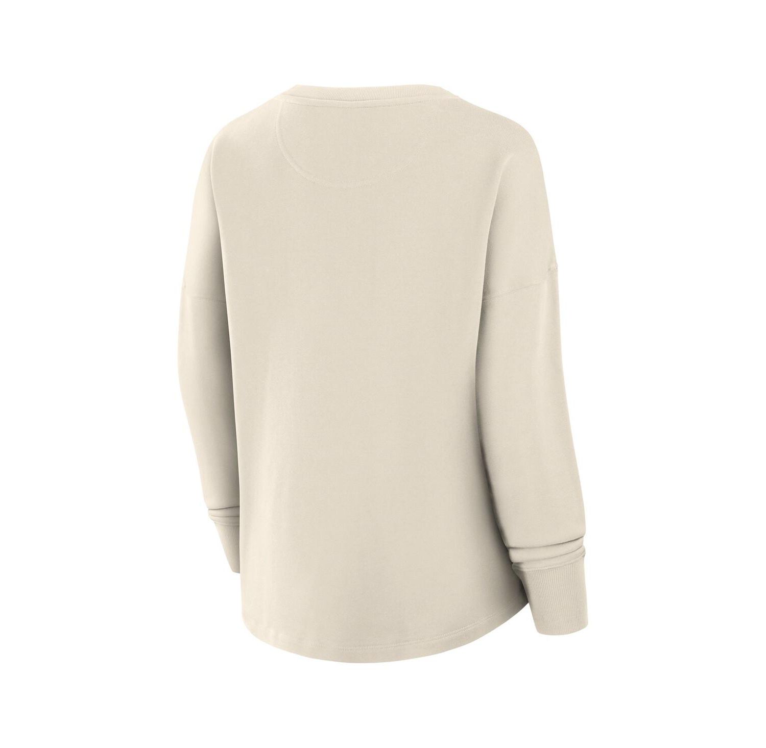 Women's Cream Florida Panthers Oversized Slice Pullover Sweatshirt