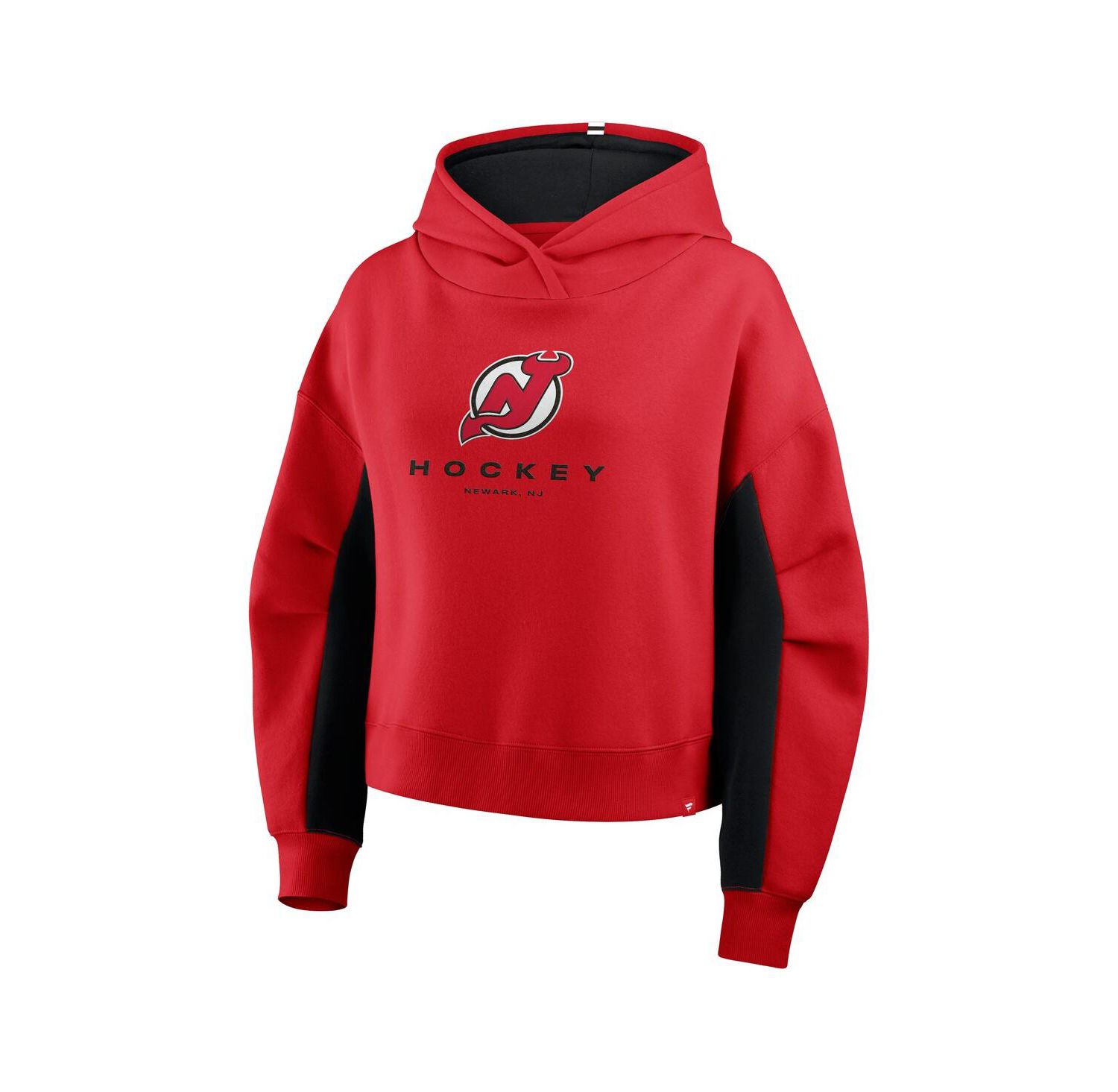 Women's Red New Jersey Devils Back Check Boxy Hoodie