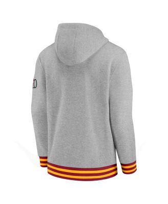 Men's Heather Gray Florida State Seminoles Legacy Retro Pullover Hoodie