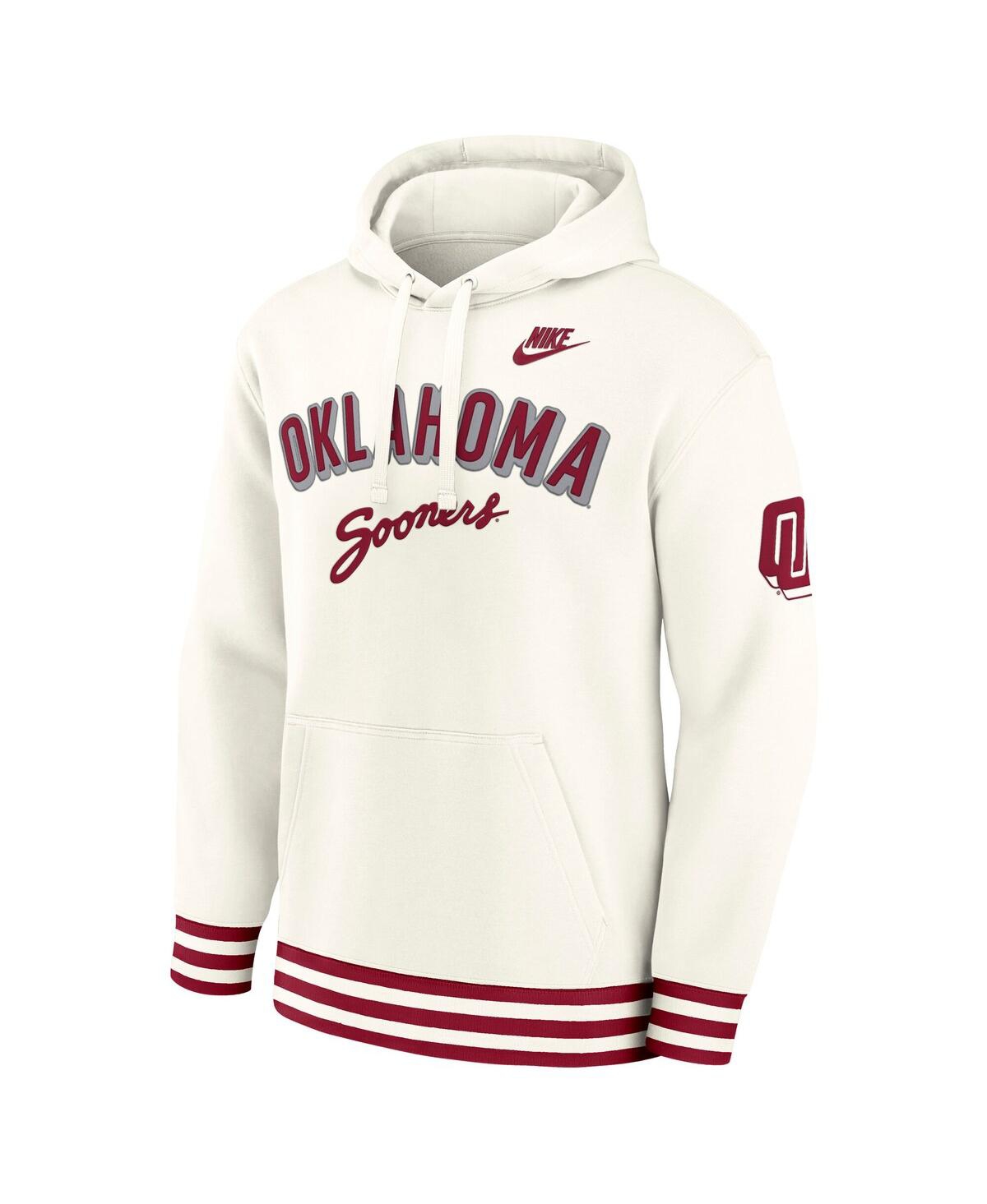 Nike Men's Cream Oklahoma Sooners Legacy Retro Pullover Hoodie