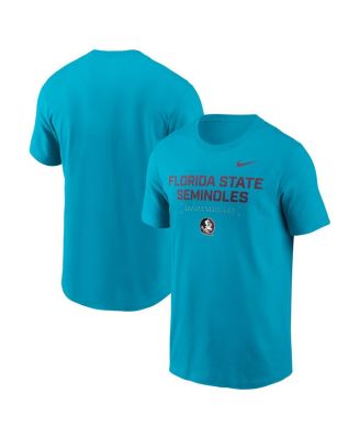 Nike - Men's Turquoise Florida State Seminoles 2025 Courtside Basketball Performance T-Shirt