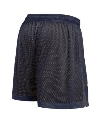 Men's Navy/Gold West Virginia Mountaineers Courtside Standard Issue Dri-FIT Reversible Shorts