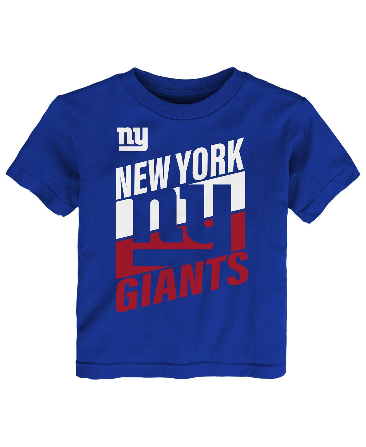 Outerstuff Toddler Royal New York Giants Teamwork T-shirt In Blue
