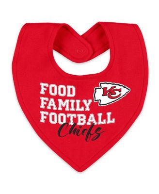 Baby Boys and Girls Newborn 2-Piece Kansas City Chiefs Sleep and Play Full-Zip Sleeper Bib Set