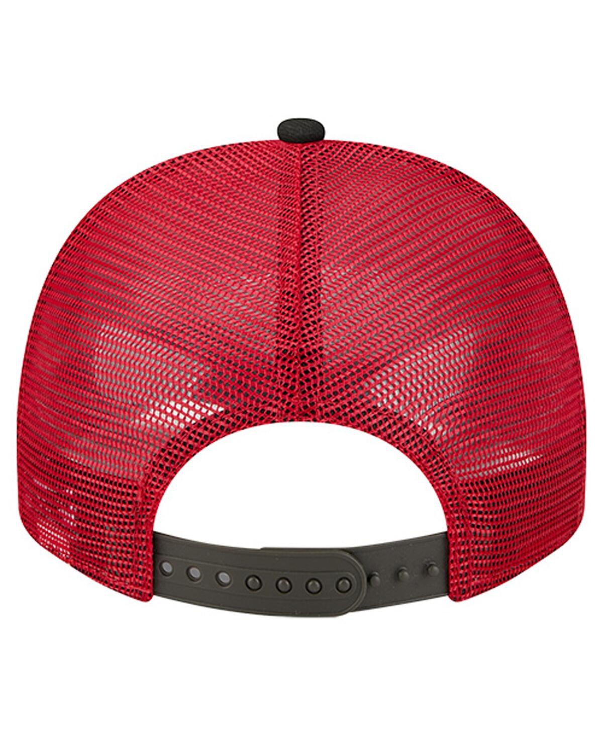 New Era Men's Cream/Red Tampa Bay Buccaneers Banner A-Frame 9FIFTY Trucker Snapback Hat