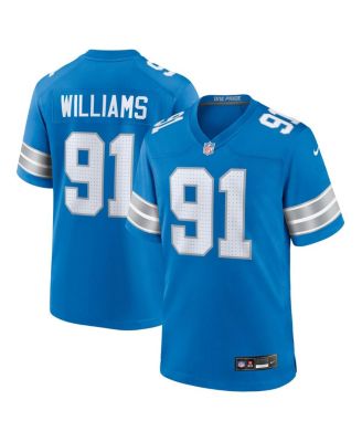 Nike - Men's Tyleik Williams Blue Detroit Lions 2025 NFL Draft First Round Pick Game Jersey