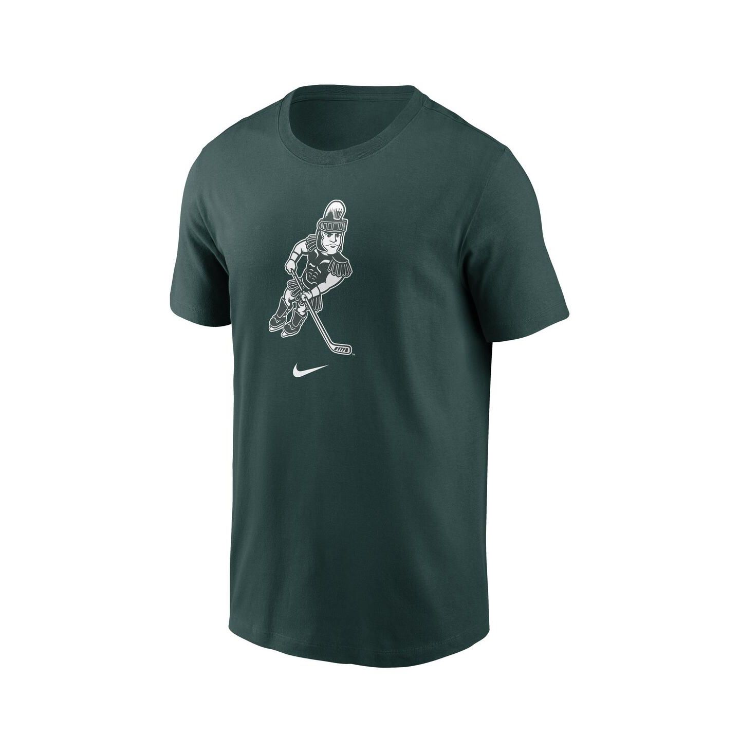 Мужская футболка Nike Green Michigan State Spartans Hockey Sparty Sport — фото 2