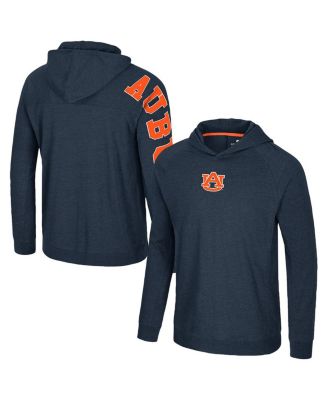 Colosseum - Men's Navy Auburn Tigers Back in Business Long Sleeve Raglan Hooded T-Shirt