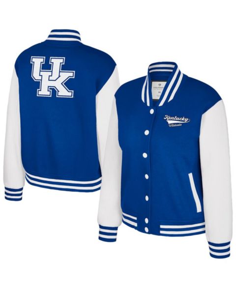 Женские куртки Colosseum Women's Royal Kentucky Wildcats French Baguette Full Snap Fleece Jacket