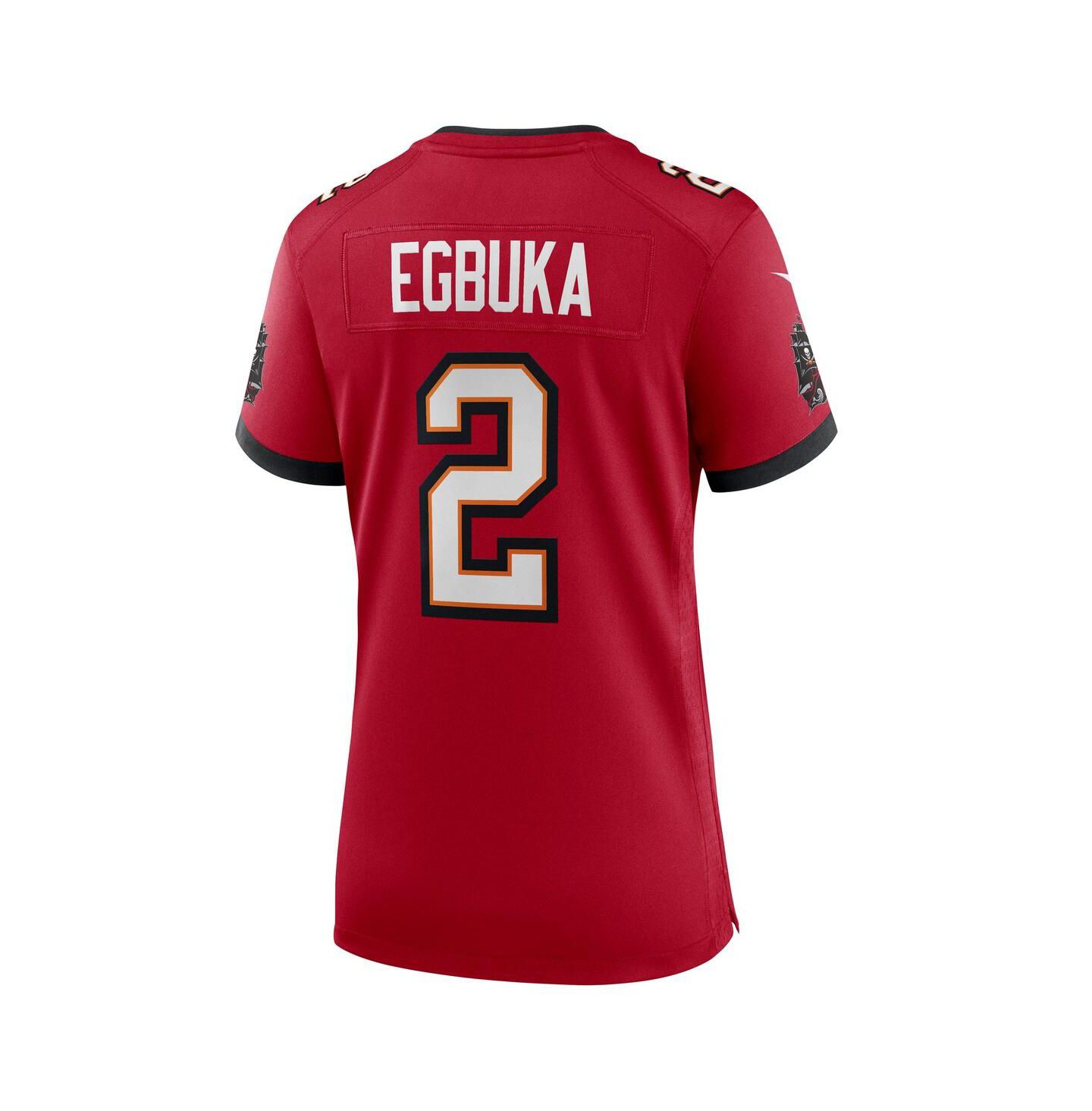 Женский топ Nike Emeka Egbuka Red Tampa Bay Buccaneers Team Game Jersey — фото 3