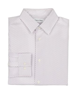 Boys' 8-20 Stretch Ditsy Dot Print Shirt