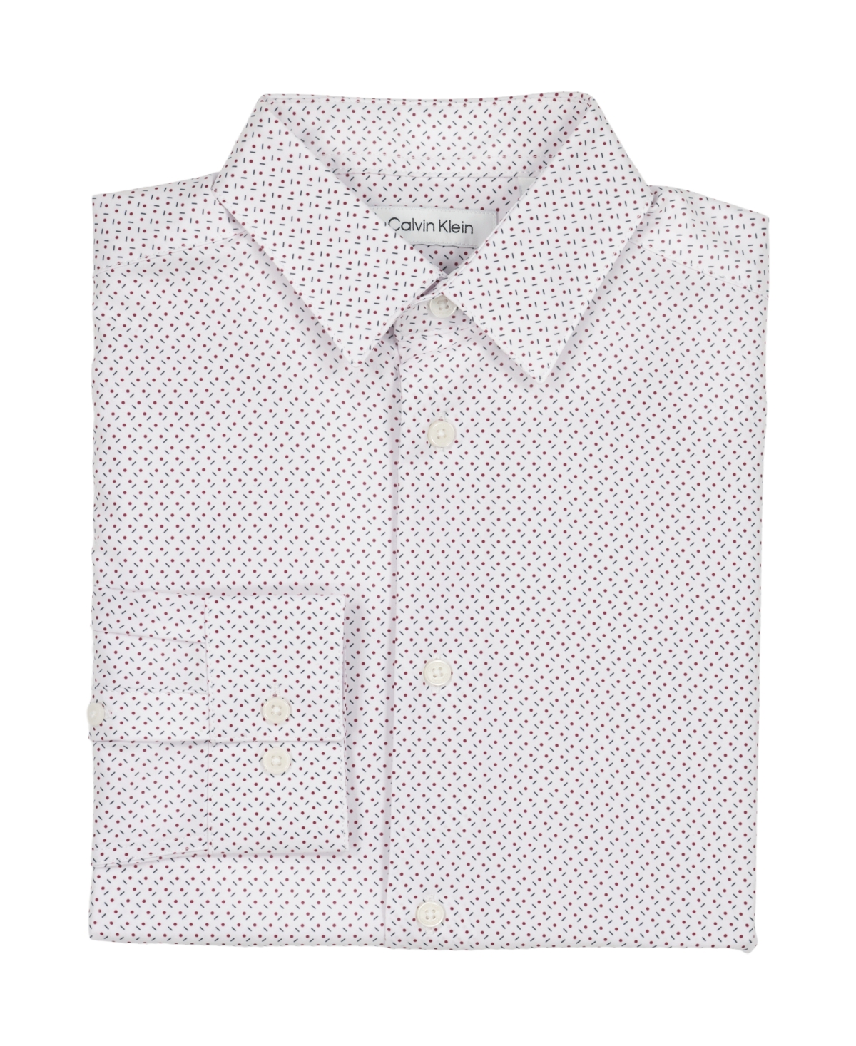 Calvin Klein Boys 8-20 Stretch Ditsy Dot Print Shirt