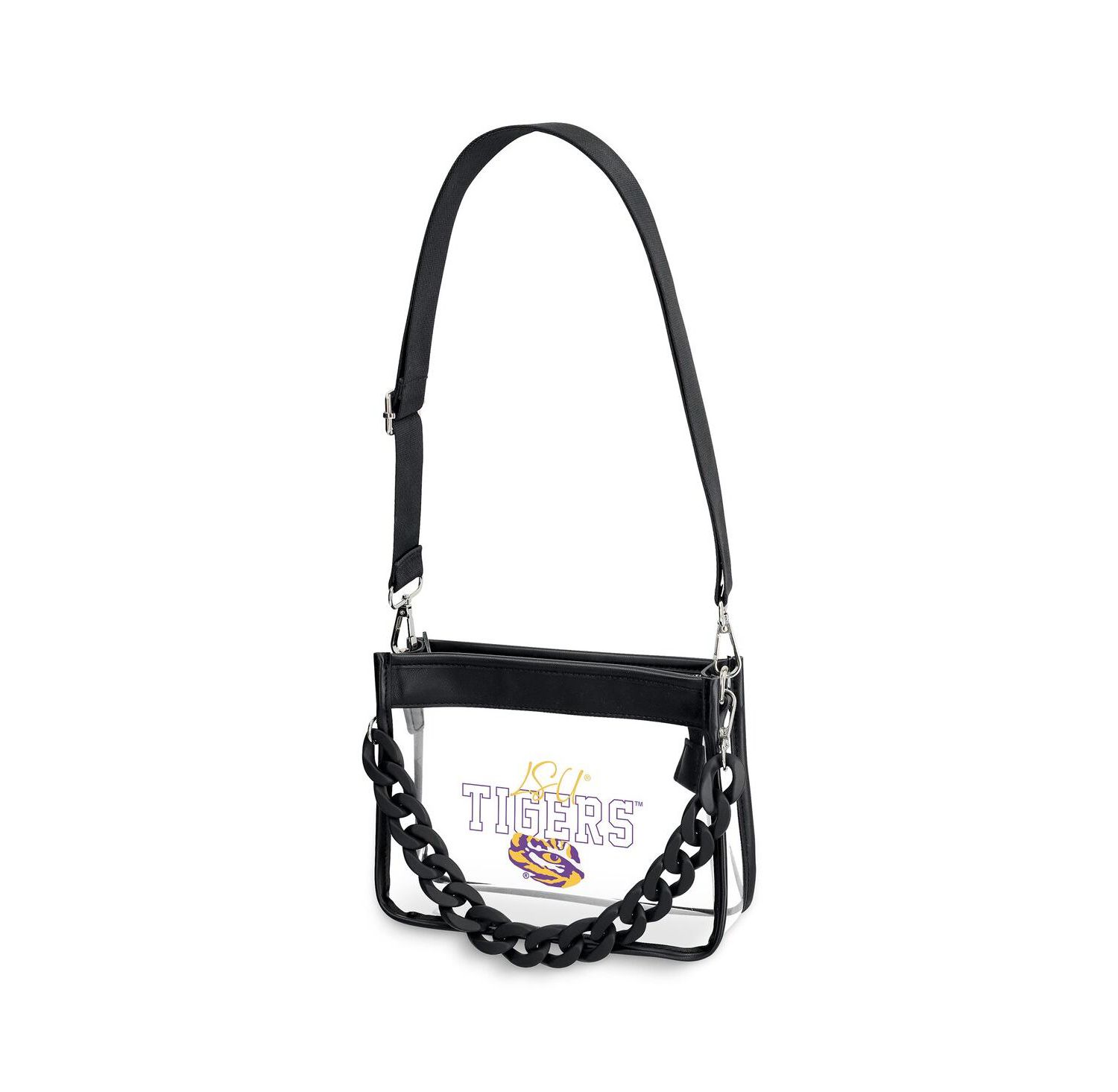 LSU Tigers Plastic Chain Mini Crossbody