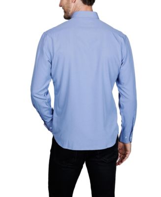Men's Solid Melange Performance Long Sleeve Shirt