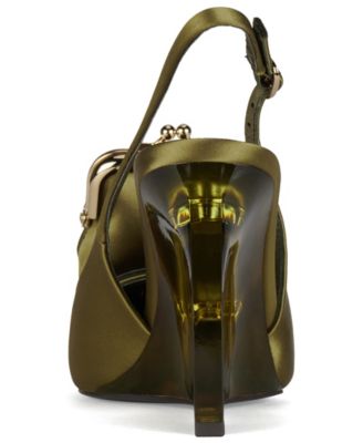 Women's Pay-Me Pointed-Tie Vinyl Wedge Pumps