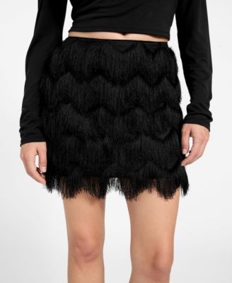 Women's Alyna Fringe Mini Skirt