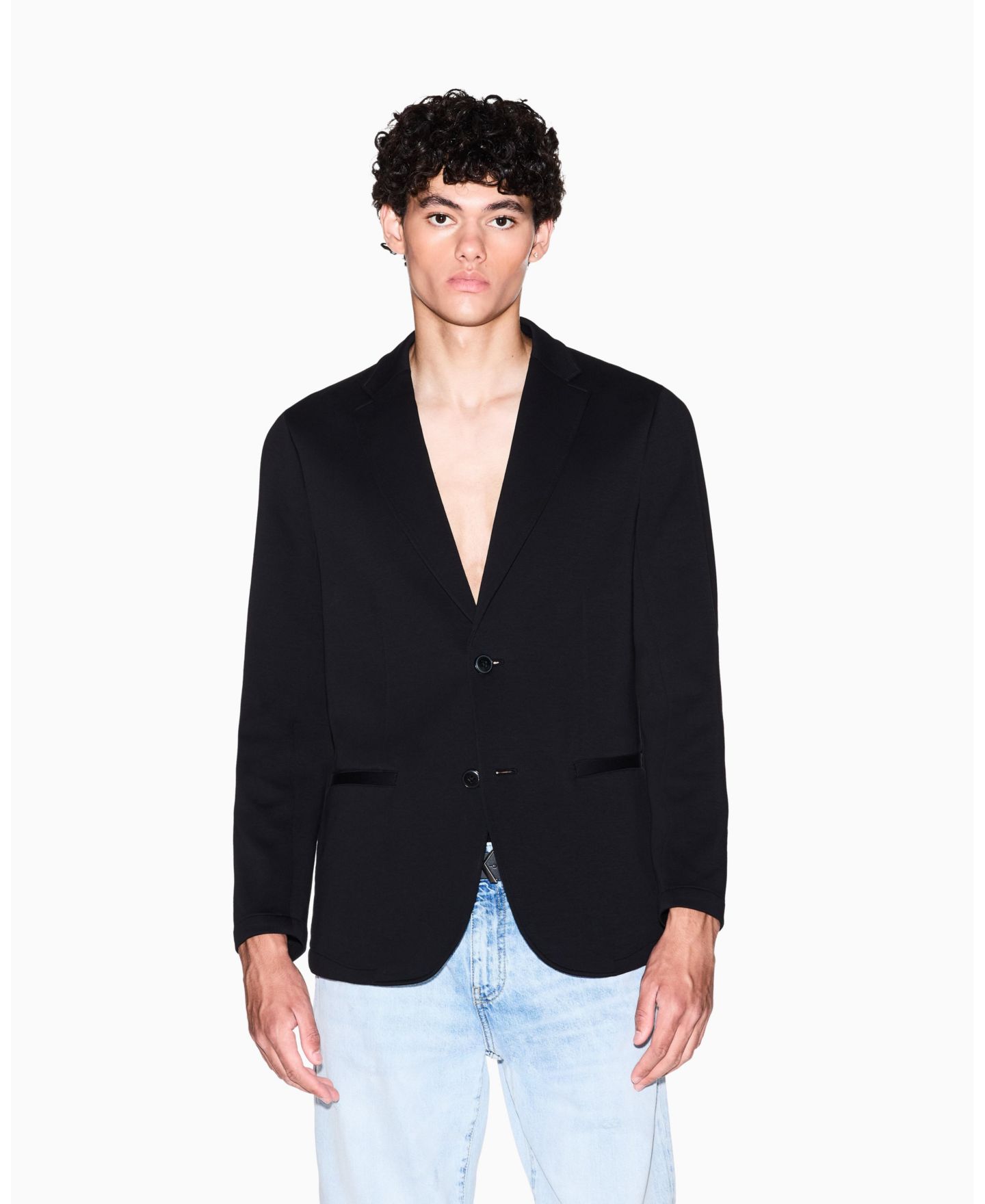 Мужской пиджак A|X Armani Exchange Ponte Blazer, цвет: Чёрный — фото 1