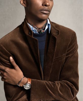 Men's Plaid Washable Wool Sweater