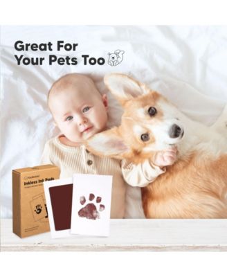 4pk Inkless Ink Pad for Baby Hand and Footprint Kit, Clean Touch Dog Paw, Dog Nose Print Kit, Baby & Pet Safe