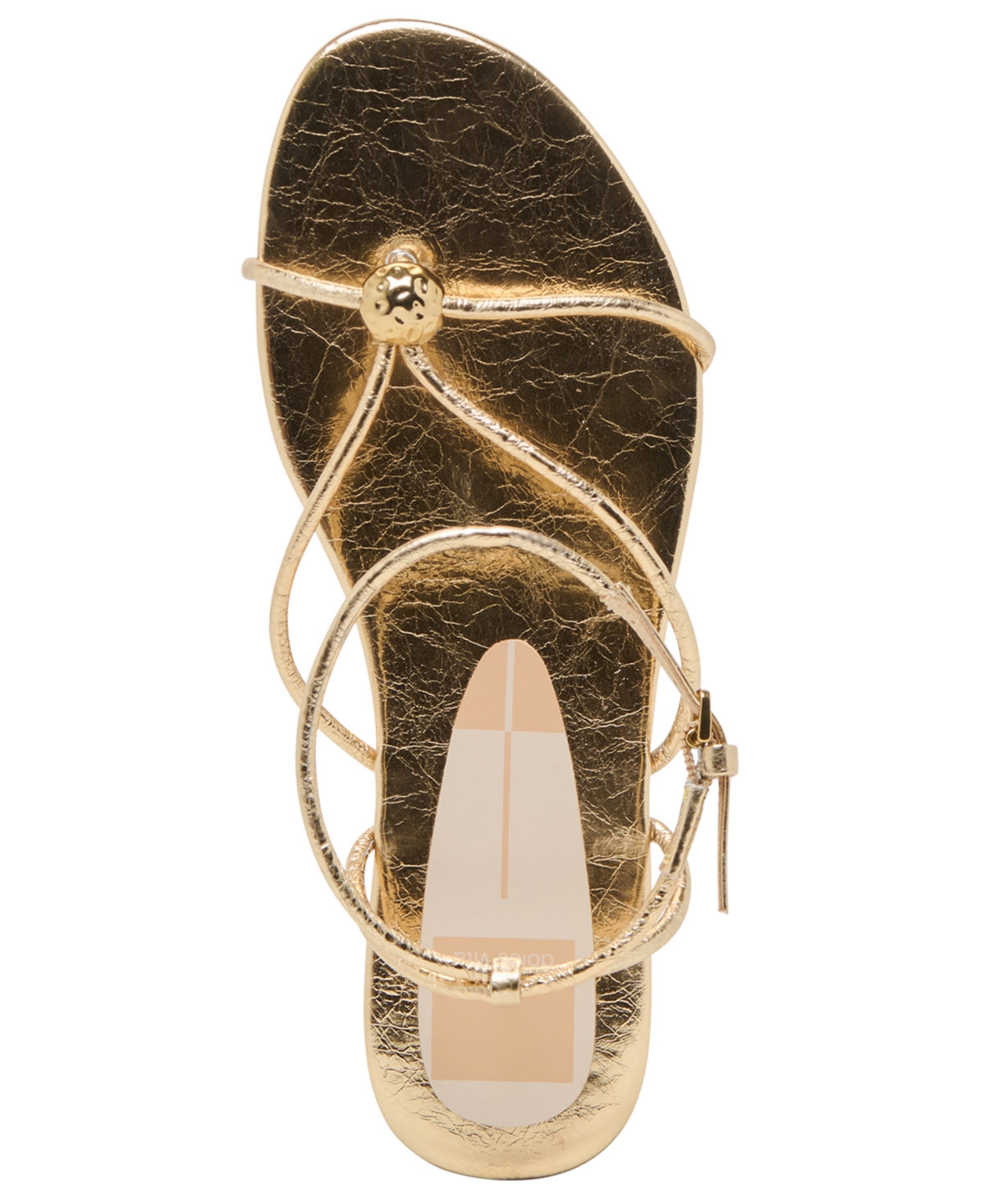 Dolce Vita Women's Kenley Embellished Strappy Flat Sandals In Gold