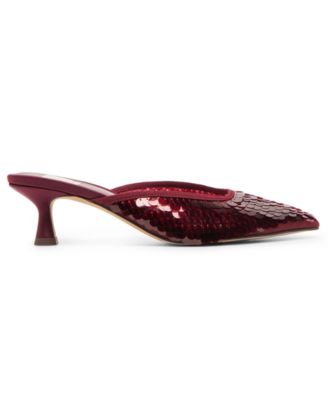 Women's Cleo Sequin Pointed Toe Mule Pumps