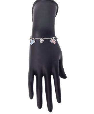 Cubic Zirconia Lilo and Stitch Love Angel Bolo Bracelet