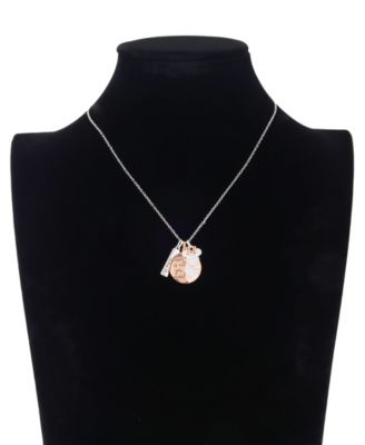 Minnie Mouse Cubic Zirconia Love Pendant Charm Necklace