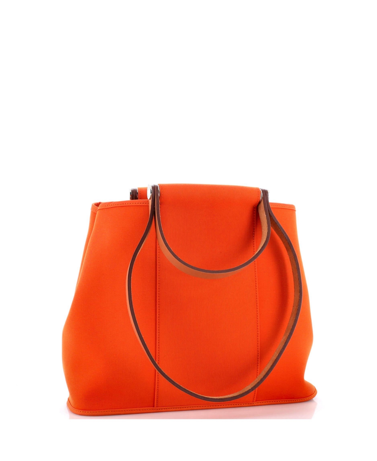 Pre-Owned Hermes 32 Cabag Handbag Toile and Leather