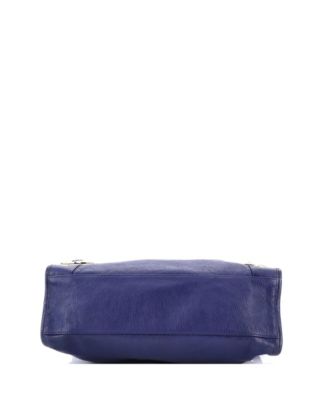 Medium City Classic Metallic Edge Bag Leather