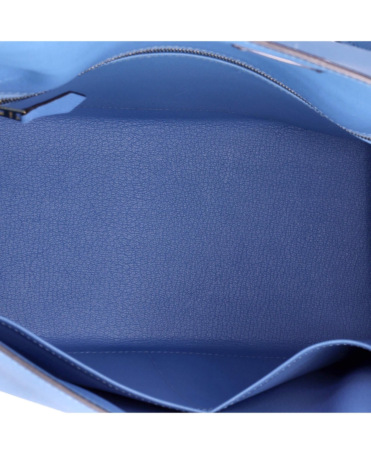 Pre-Owned Hermes Kelly 32 Handbag Blue Epsom with Gold Hardware