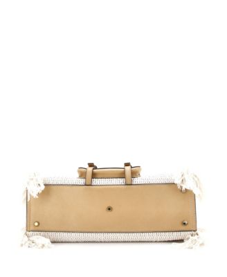 Medium Edith NM Satchel Knit Cotton with Leather