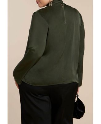 Women's High Neck Drape Top