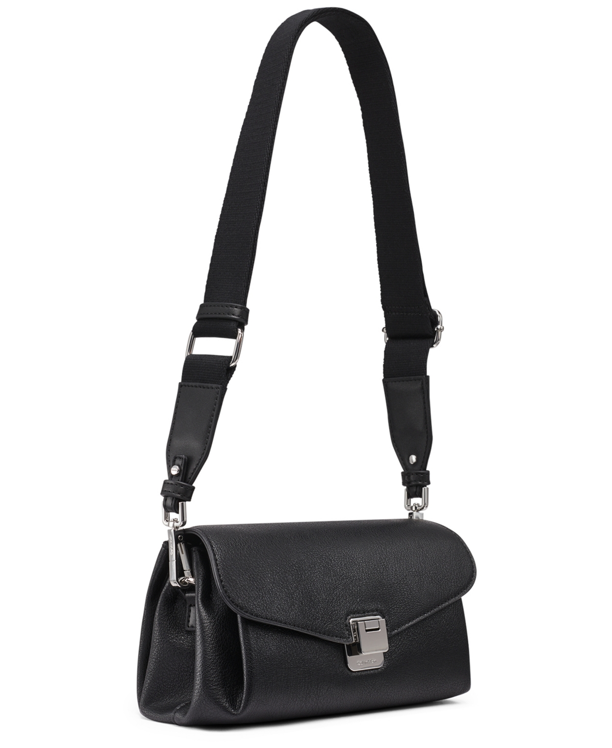Macy's Kala Metal Lock Crossbody Bag In Black
