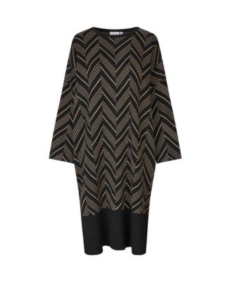 Women's MaNuska3/4 Sleeve Loose Fit Midi Dress