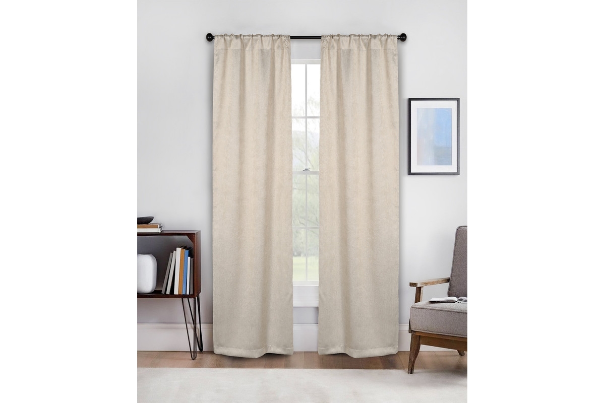 Superior Senna Textured Blackout Curtain Set of 2 Panels