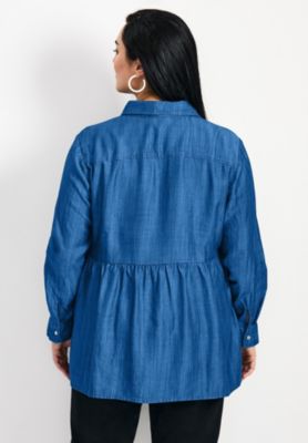 Women's Denim Tiered Shirt