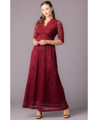 Women's Maria Lace A-Line Evening Gown with Pockets