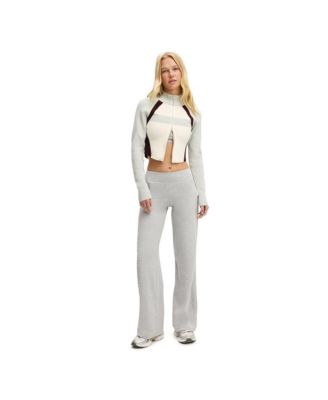 Women's Active Spliced Knit Zip Through
