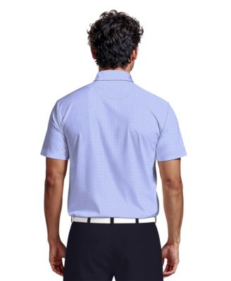 Men's All-Over Micro Jacquard Short-Sleeve Golf Polo Shirt