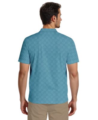 Men's All-Over Batik Geometric-Print Short-Sleeve Golf Polo Shirt
