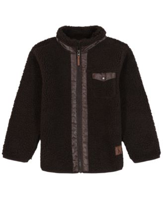 Boys' 2T-7 Berber Shirt Jacket, Long-Sleeve T-Shirt and Joggers, 3-Piece Set