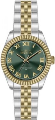 Women's 47415 Specialty Quartz 3 Hand Green Dial Watch
