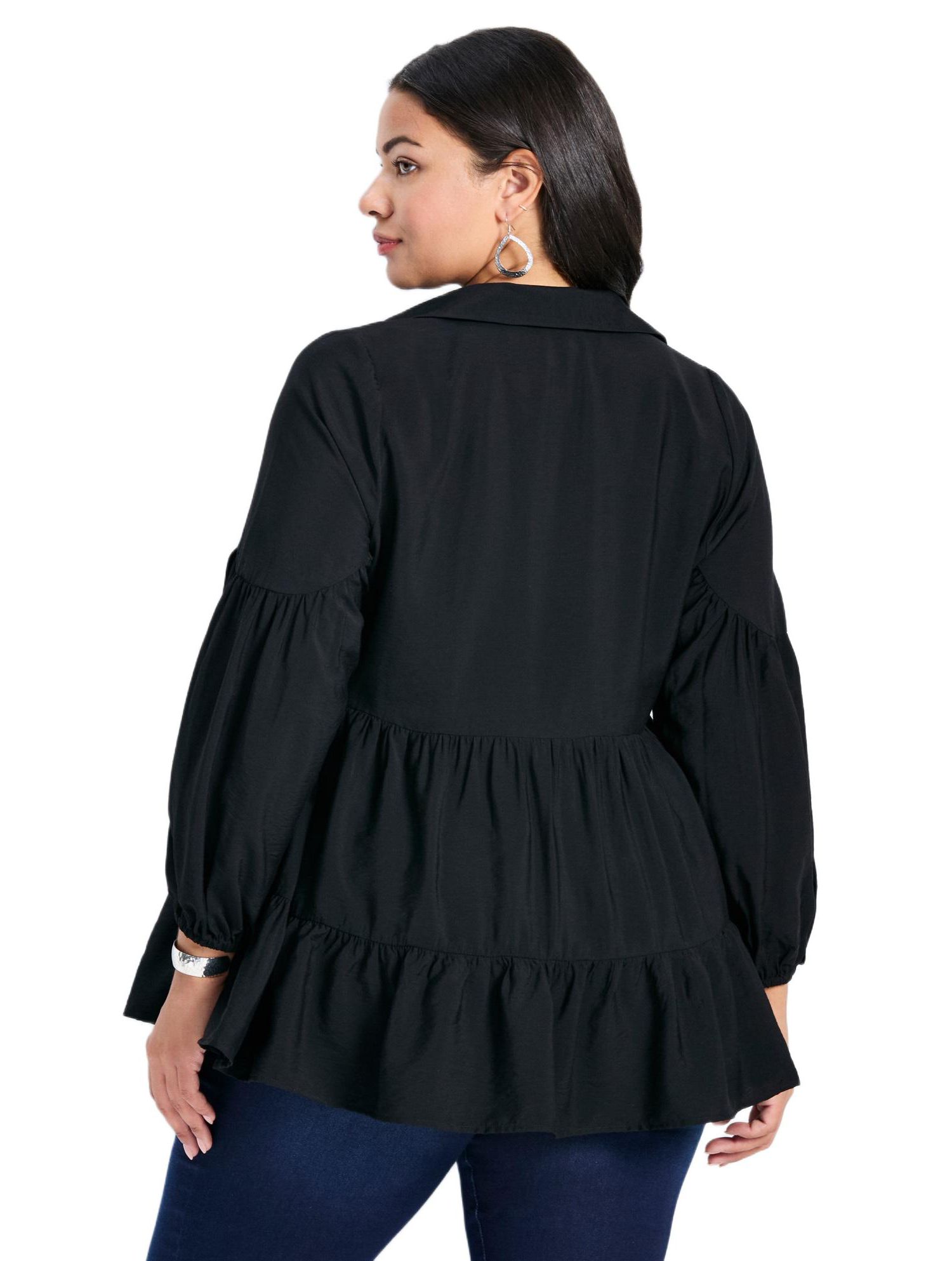 Women's Plus Size Amari Tiered Tunic Shirt