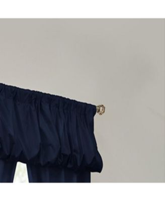 Commonwealth  Prescott 5-Piece Window Covering Set With 3" Rod Pocket - 80"x63" - Navy