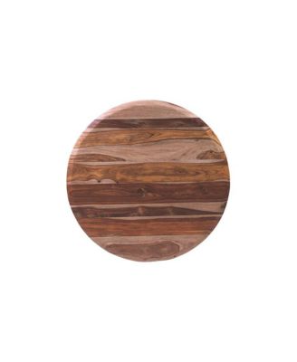 Sonora Solid Sheesham Wood Round Coffee Table, Brown