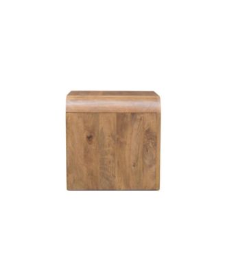 Palencia Solid Mango Wood End Table, Natural