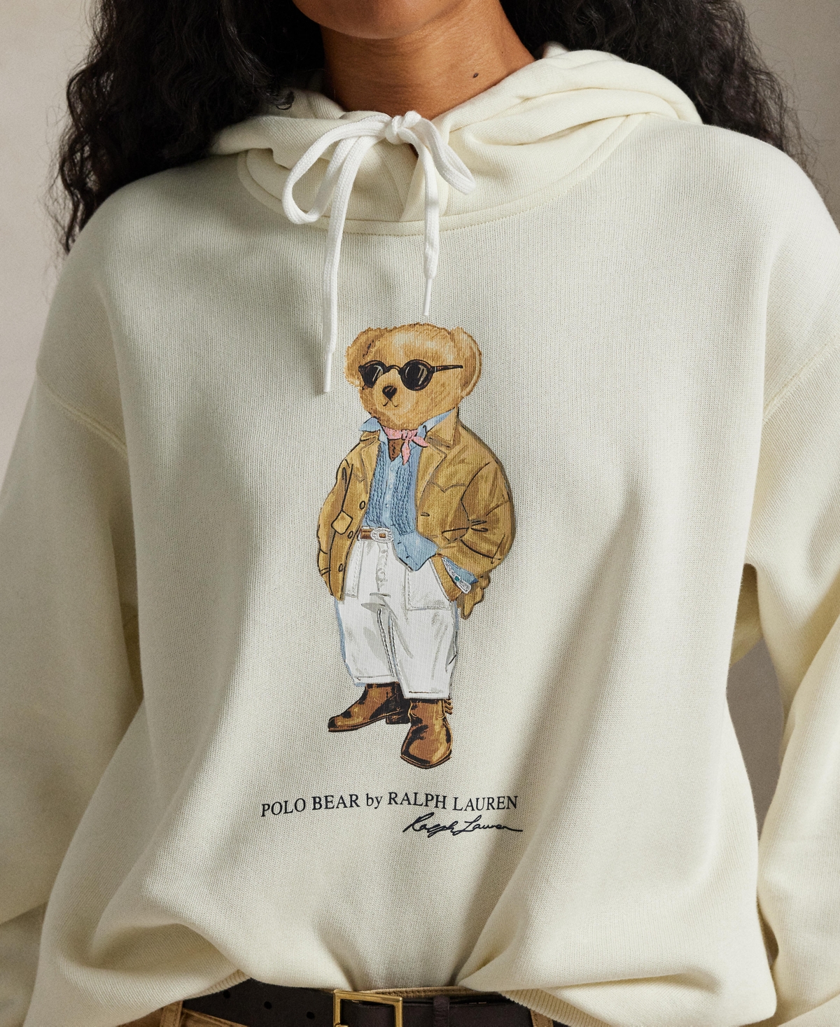 Polo Ralph Lauren Women's Long-Sleeve Bear Fleece Hoodie