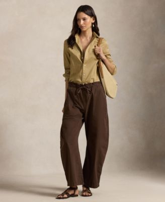 Women's Classic-Fit Cotton Twill Shirt