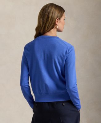 Women's Crewneck Button-Up Cardigan